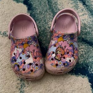 CROCS Kids Pink and Purple Fantasy Clogs